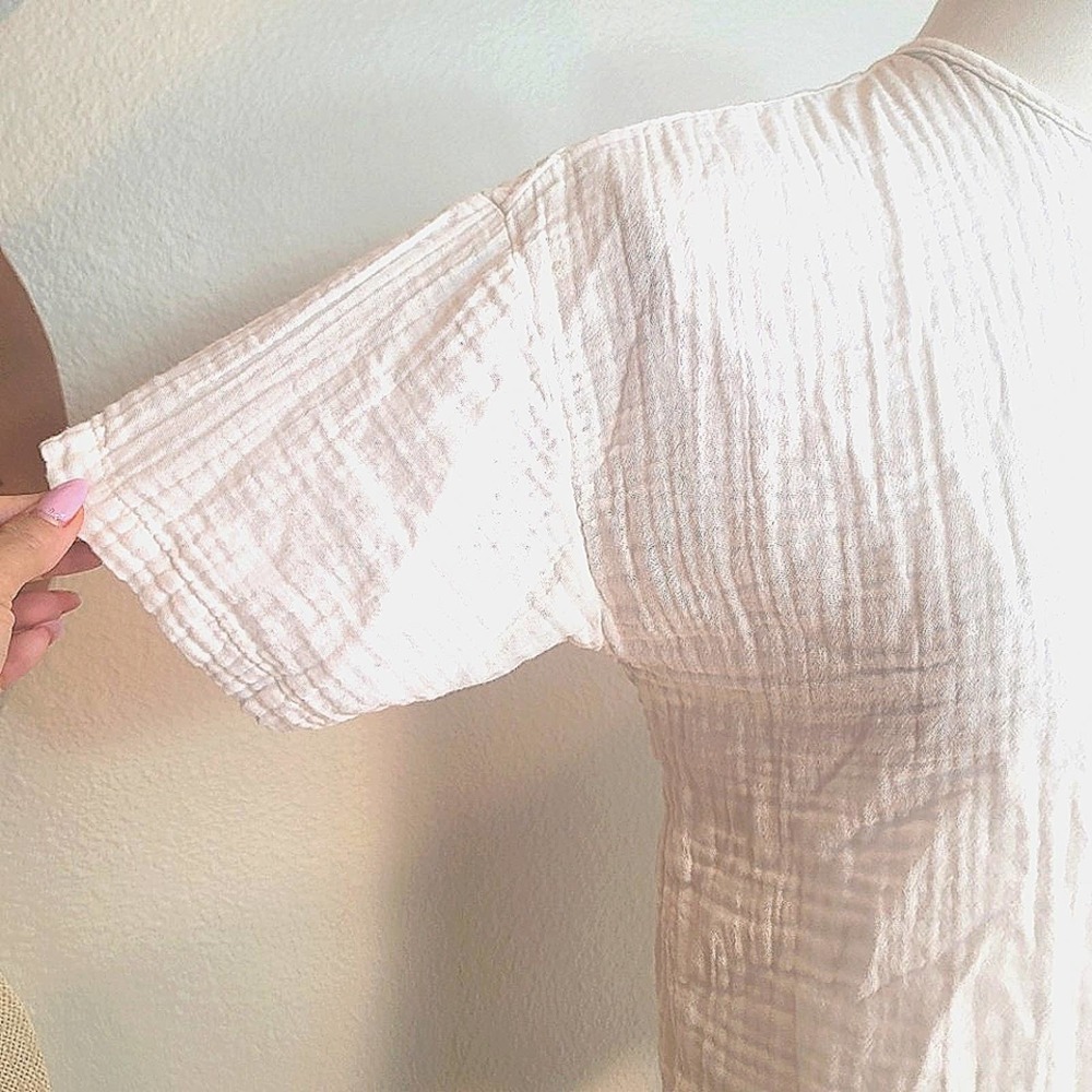 Revolve X David Lerner Simone Overlap Crop Tee Cr… - image 4